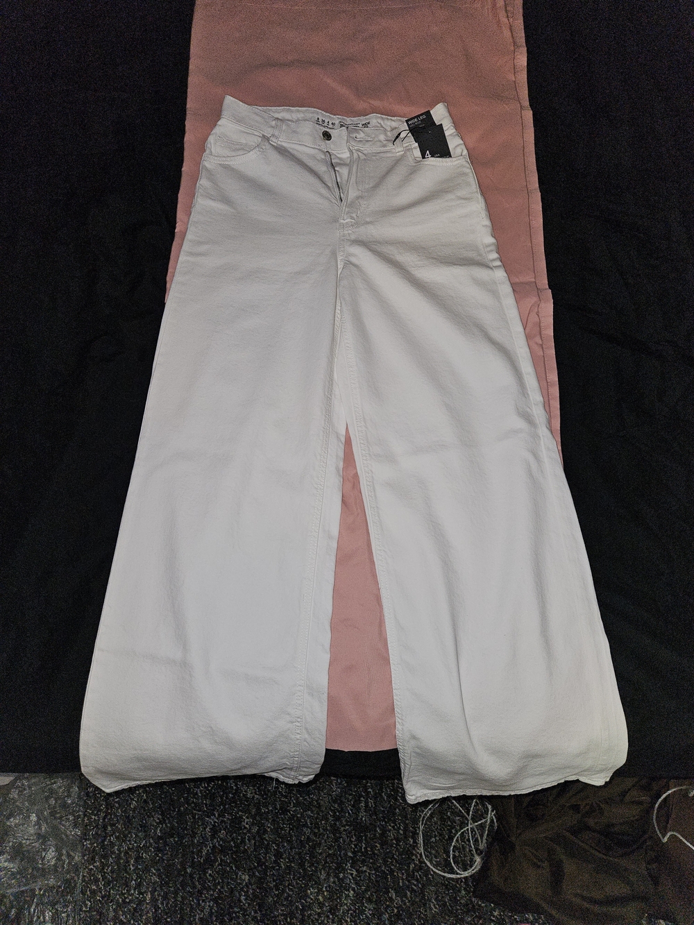 Primark White Wide-Leg Jeans